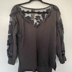 Free People New Romantics Black Pullover